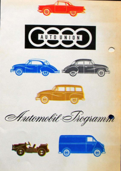 Auto-Union DKW Modelprogram 1959 Carbrochure (7391)